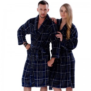 Piżama w paski z nadrukiem dla par